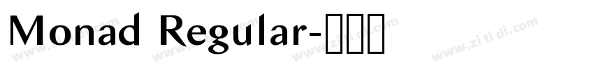 Monad Regular字体转换
